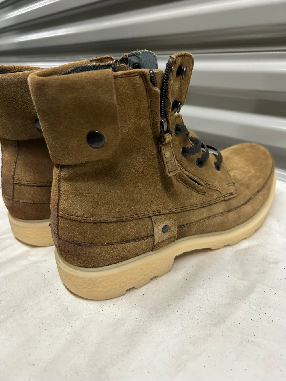 Men's Suede Casual Boots - Tan